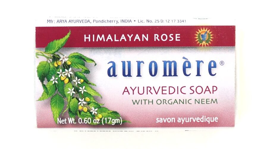Auromere, 아유르베딕 바 솝, 히말라야 로즈, 0.71 ounce