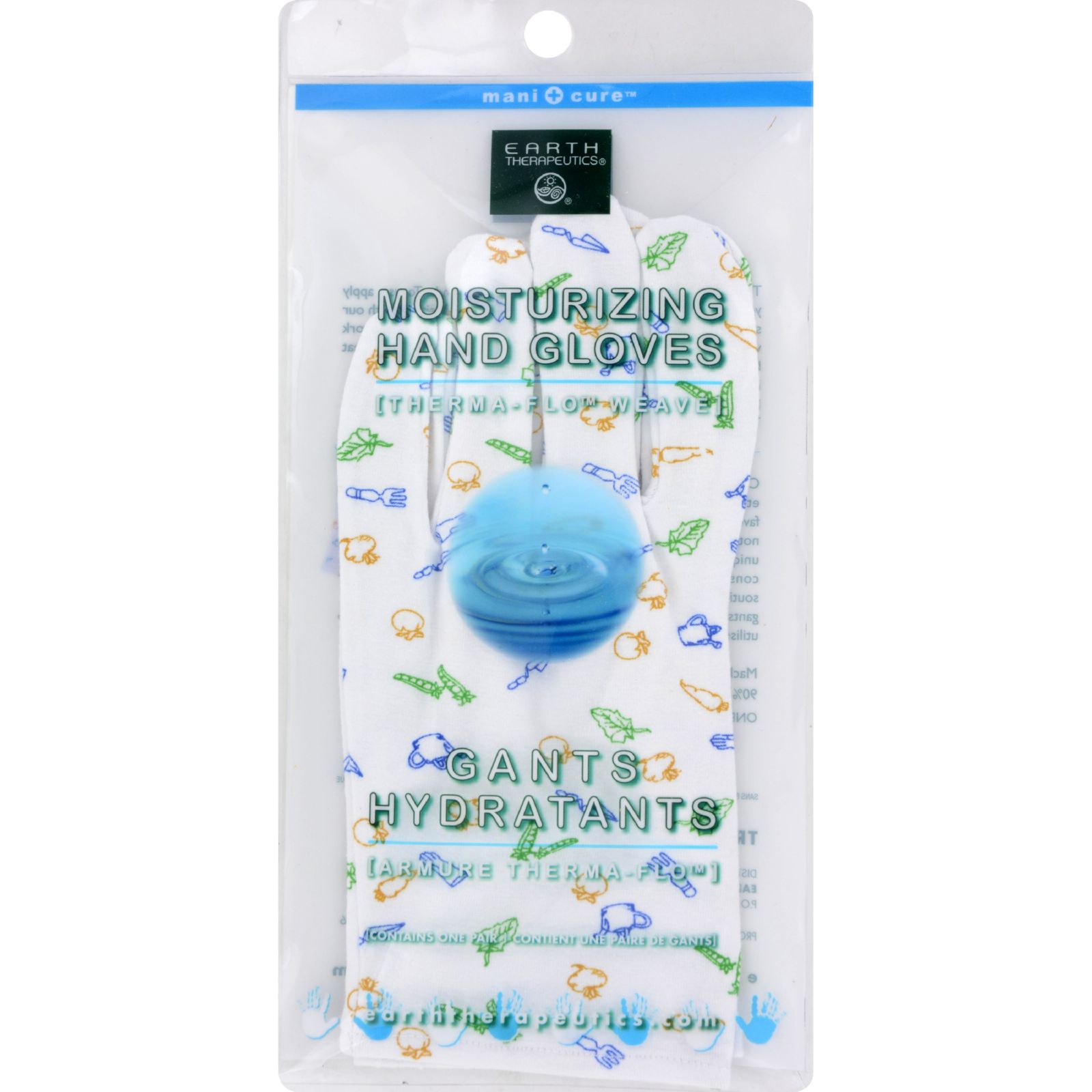 얼쓰테라뷰틱, 모이스쳐라이징 핸드 글로브 with Garden Prints