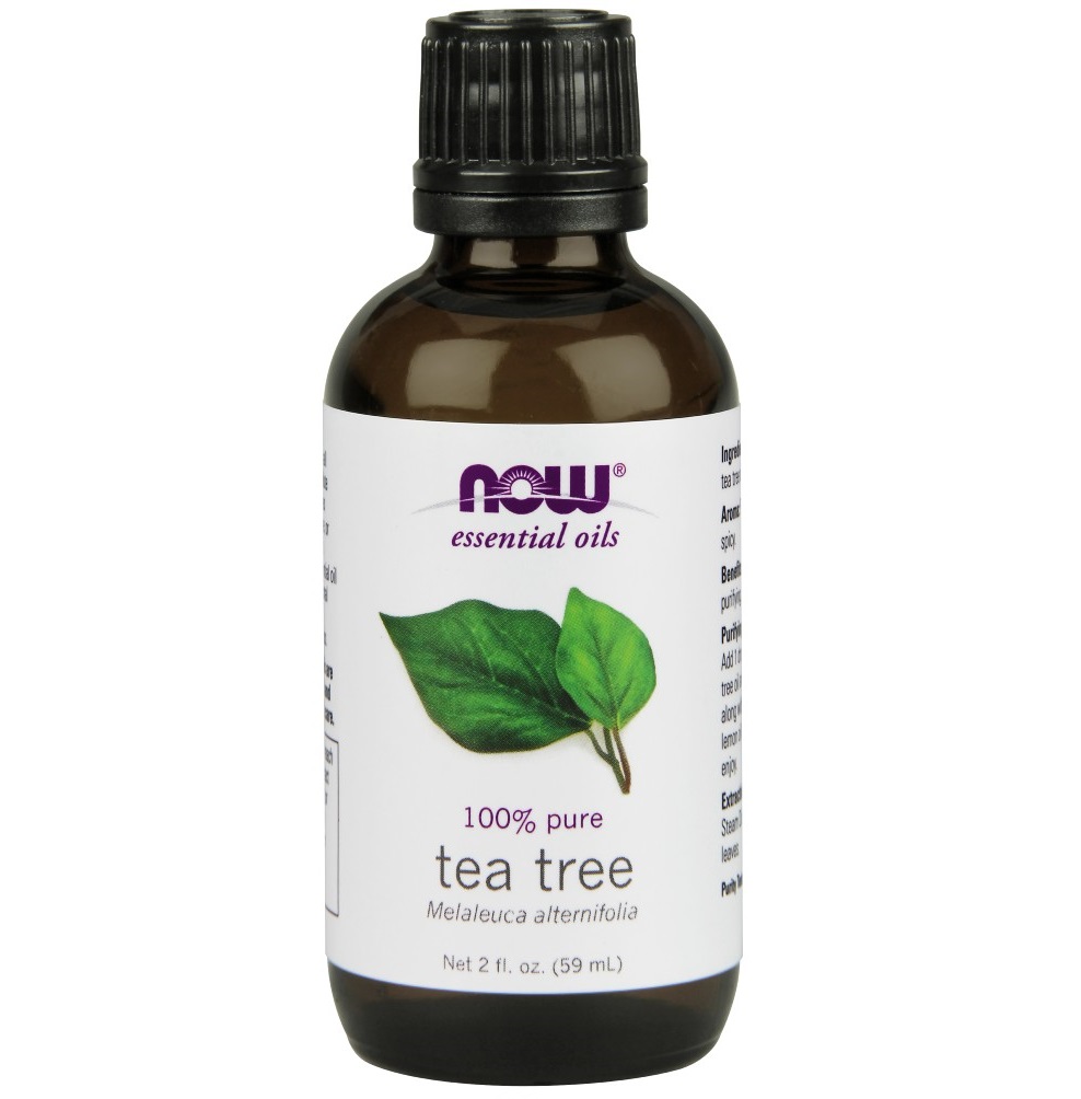 나우 Now, 100% 퓨어, 티트리 에센셜 오일, 2 fl oz (59 ml)