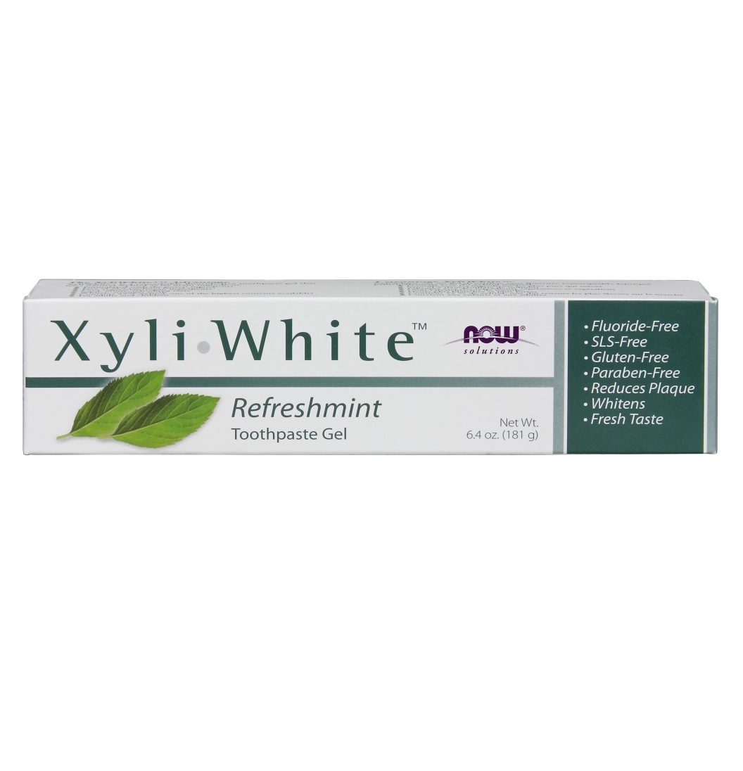 나우 Now, 자일리화이트 젤 치약, 리프레쉬 민트, 6.4 oz (181 g)