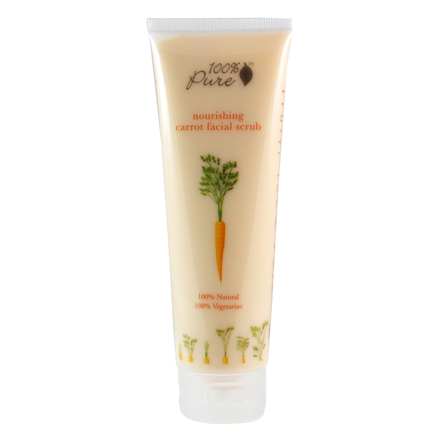 100% Pure, 캐롯 페이셜 스크럽, 118 ml