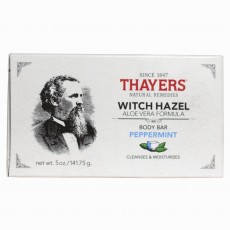 세이어스, 위치하젤, 바디 바 (비누), 페퍼민트 with 알로에 베라, 5 oz (141.75 g)