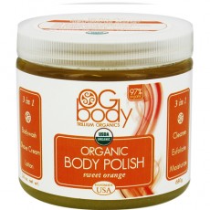트릴리움 오가닉스, USDA 인증 유기농 바디 폴리쉬, 680g (24 oz) 스위트 오렌지